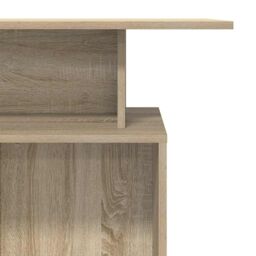 Berkfield Home Reception Desk Sonoma Oak 100x40x104 cm Engineered Wood in Brown - Size: 100 x 40 x 104 cm - thumbnail 8