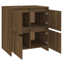 Berkfield Home Sideboard Brown Oak 70x41x75 cm Engineered Wood - Size: 70 x 41 x 75 cm - thumbnail 5