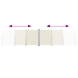 Berkfield Home Retractable Side Awning Cream 140x600 cm in Beige - thumbnail 6