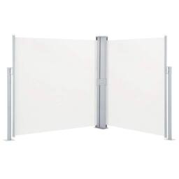 Berkfield Home Retractable Side Awning Cream 140x600 cm in Beige - thumbnail 2