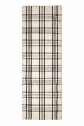 Homescapes Logan Tartan Check Non-Slip 100% Wool Rug in Natural White - Size: 120 cm x 170 cm - thumbnail 2