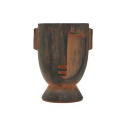 Orsina Darnell Small Rustic Face Planter in Brown - thumbnail 6