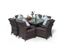 Thats Furniture Arizona Rectangular 6 Seater Rattan Patio Dining Set in Grey - thumbnail 4