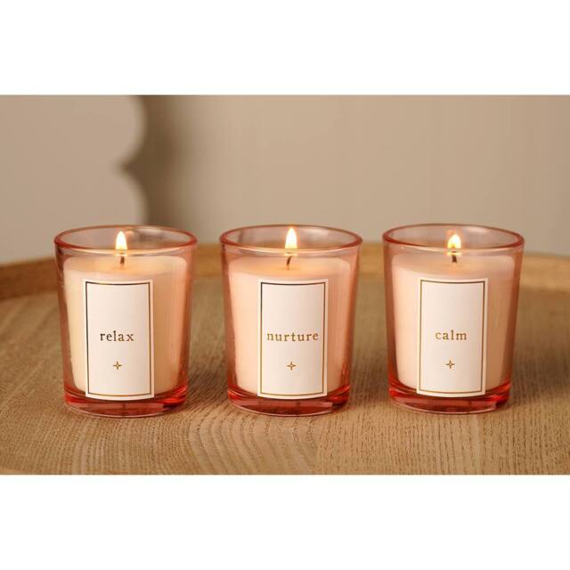 Bambino by Juliana Women's Mini Candle Set Mummy To Be in Light Pink - image 1
