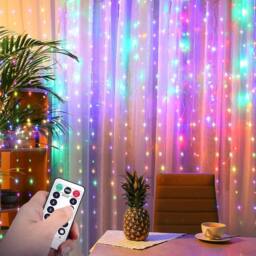 Garwarm 300 Led Curtain Fairy Lights Multicolor, 8 Modes - thumbnail 2
