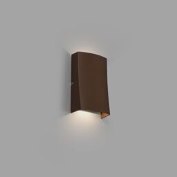 Netlighting Nairobi Outdoor LED Rust Brown Up Down Wall Light 6W 3000K IP54