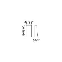 Netlighting Nairobi Outdoor LED Rust Brown Up Down Wall Light 6W 3000K IP54 - thumbnail 2