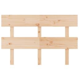 Berkfield Home Bed Headboard 144x3x81 cm Solid Wood Pine in Natural - Size: 144 x 3 x 81 cm - thumbnail 3