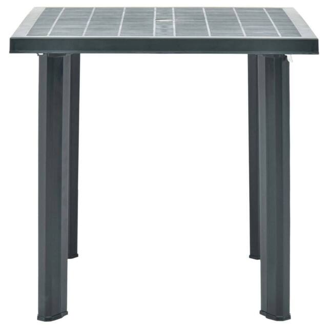 Berkfield Home Garden Table Green 80x75x72 cm Plastic - Size: 80 x 75 x 72 cm - image 1