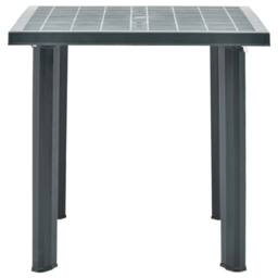 Berkfield Home Garden Table Green 80x75x72 cm Plastic - Size: 80 x 75 x 72 cm