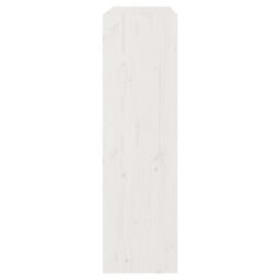 Berkfield Home Book Cabinet/Room Divider White 80x30x103.5 cm Solid Wood Pine - thumbnail 6