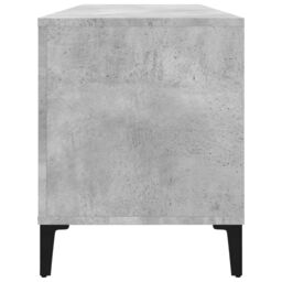 Berkfield Home Record Cabinet Concrete Grey 100x38x48 cm Engineered Wood - Size: 100 x 38 x 48 cm - thumbnail 6