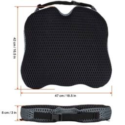 SPETLEK Memory Foam Car Seat Cushion in Black - Size: 100 cm x 190 cm - thumbnail 2