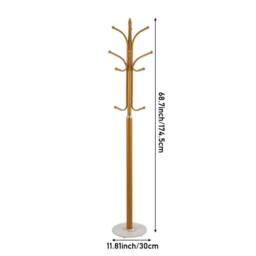 EONLION Gold Metal Hat Coat Stand Umbrella Holder - Size: 500mm - thumbnail 2