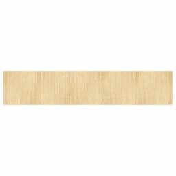Berkfield Home Rug Rectangular Light Nature 100x500 cm Bamboo in Beige - Size: Medium - thumbnail 2