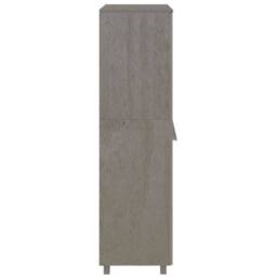 Berkfield Home Wardrobe HAMAR Light Grey 89x50x180 cm Solid Wood Pine - Size: 89 x 50 x 180 cm - thumbnail 4