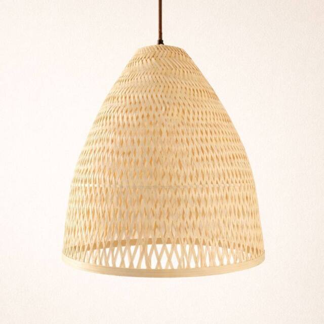 CGC Lighting CGC Calista Bamboo Easy Fit Hand Made Lampshade in Beige - image 1