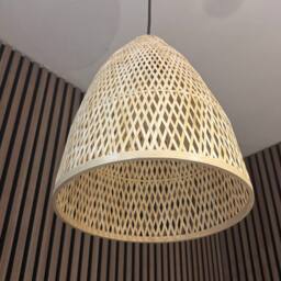 CGC Lighting CGC Calista Bamboo Easy Fit Hand Made Lampshade in Beige - thumbnail 5