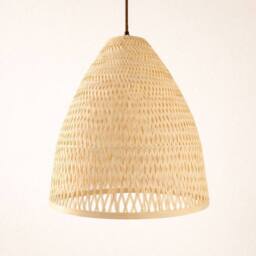CGC Lighting CGC Calista Bamboo Easy Fit Hand Made Lampshade in Beige - thumbnail 1