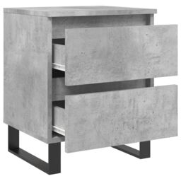 Berkfield Home Bedside Cabinet Concrete Grey 40x35x50 cm Engineered Wood - Size: 40 x 35 x 50 cm - thumbnail 6