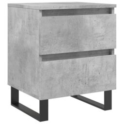Berkfield Home Bedside Cabinet Concrete Grey 40x35x50 cm Engineered Wood - Size: 40 x 35 x 50 cm - thumbnail 2