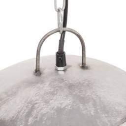 Berkfield Home Industrial Vintage Hanging Lamp 25 W Silver Round 41 cm E27 - thumbnail 6