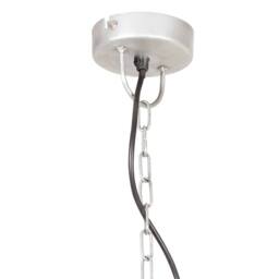 Berkfield Home Industrial Vintage Hanging Lamp 25 W Silver Round 41 cm E27 - thumbnail 5