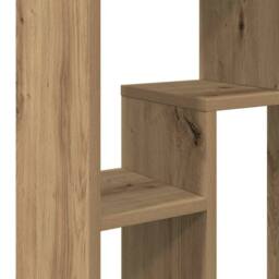 Berkfield Home Bookcase Artisian Oak 63x20x90 cm Engineered Wood in Brown - Size: 63 x 20 x 90 cm - thumbnail 9