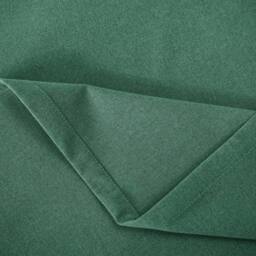 Happy Homewares Modern Textured Linen Fabric Blackout Eyelet Curtains - 2 Panel in Emerald - Size: 120 cm width x 160 cm drop - thumbnail 3