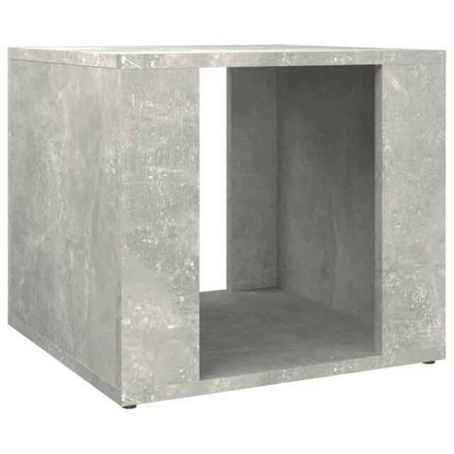 Berkfield Home Bedside Table Concrete Grey 41x40x36 cm Engineered Wood - Size: 41 x 40 x 36 cm - image 1