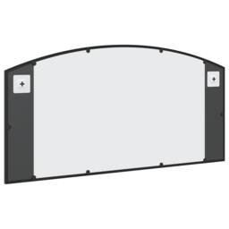 Berkfield Home Wall Mirror Black 100x50 cm Arch Iron - thumbnail 5