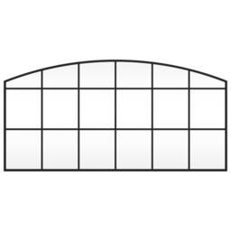 Berkfield Home Wall Mirror Black 100x50 cm Arch Iron - thumbnail 1
