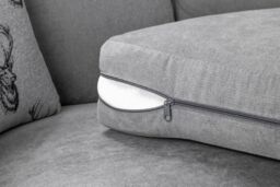 Furniture 786 Verona Scatter Back 1c2 Corner Sofa in Grey - thumbnail 3