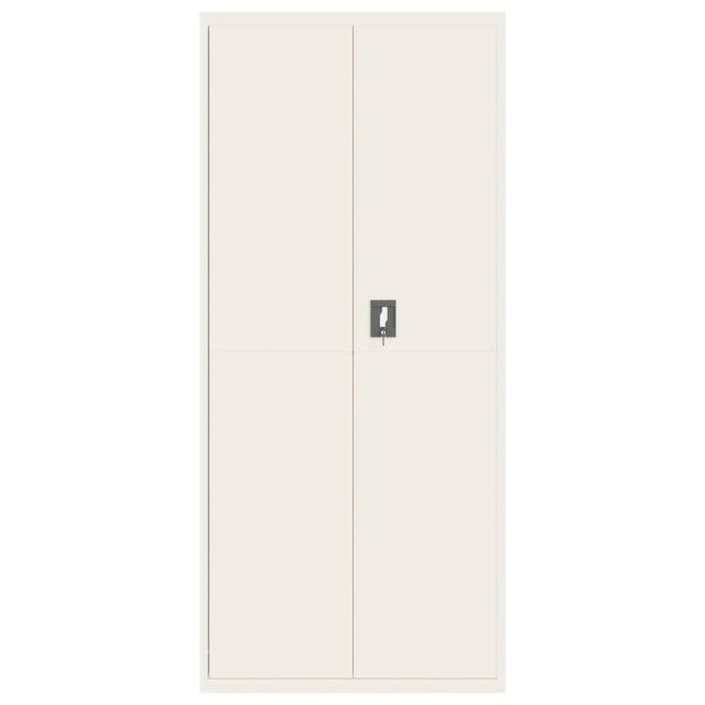 Berkfield Home Durable File Cabinet White 90x40x200 cm Steel - Size: 90 x 40 x 200 cm - image 1