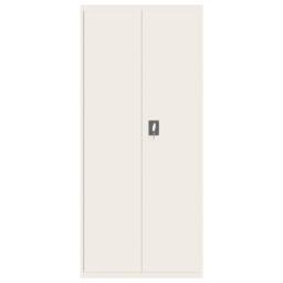 Berkfield Home Durable File Cabinet White 90x40x200 cm Steel - Size: 90 x 40 x 200 cm - thumbnail 1
