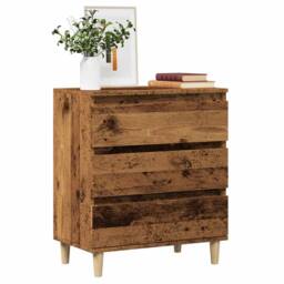 Berkfield Home Sideboard Old Wood 60x35x70 cm Engineered Wood in Brown - Size: 60 x 35 x 70 cm - thumbnail 2