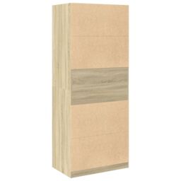 Berkfield Home Wardrobe Sonoma Oak 80x50x200 cm Engineered Wood in Brown - Size: 80 x 50 x 200 cm - thumbnail 6