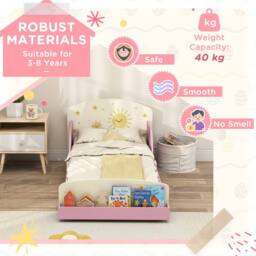 AIYAPLAY 8-Piece Kids Bedroom Furniture Set for Playroom, Bedroom, Pink - thumbnail 6