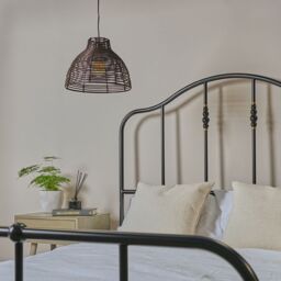 ValueLights Lobster Pot Style Ceiling Pendant Light Lamp Shade in Brown - thumbnail 3