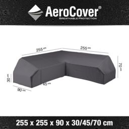 Ruma AeroCover Garden Sofa Aerocover W255xW255xD90xH70cm in Dark Grey - Size: 1 Pack - thumbnail 2