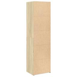 Berkfield Home Highboard Sonoma Oak 50x41x185 cm Engineered Wood in Light Brown - Size: 50 x 41 x 185 cm - thumbnail 6