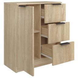 Berkfield Home Sideboard Sonoma Oak Engineered Wood in Light Tan - thumbnail 5
