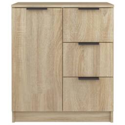Berkfield Home Sideboard Sonoma Oak Engineered Wood in Light Tan - thumbnail 3