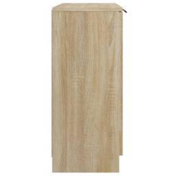 Berkfield Home Sideboard Sonoma Oak Engineered Wood in Light Tan - thumbnail 4