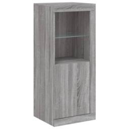 Berkfield Home Sideboards with LED Lights 3 pcs Grey Sonoma Engineered Wood - thumbnail 7