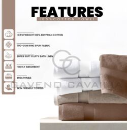 GAVENO CAVAILIA Miami Towel in Chocolate - thumbnail 3