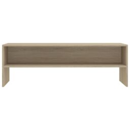 Berkfield Home TV Cabinet Sonoma Oak 120x40x40 cm Engineered Wood in Brown - Size: 120 x 40 x 40 cm - thumbnail 4