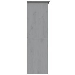 Berkfield Home Wardrobe BODO Grey 151.5x52x176.5 cm Solid Wood Pine - thumbnail 5