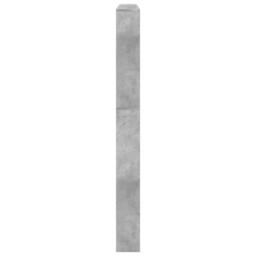 Berkfield Home Shoe Cabinet with Mirror 5-Layer Concrete Grey 63x17x169.5 cm - thumbnail 8