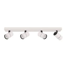 Netlighting Laconi Modern 4 Light Ceiling Spotlight Bar GU10 in White - thumbnail 1